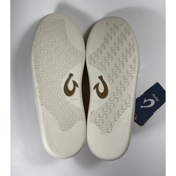 OLUKAI Punini Sneakers Shoes White Molten Orange Men's 11 *NEW* 10514-189U $140 - Picture 9 of 9